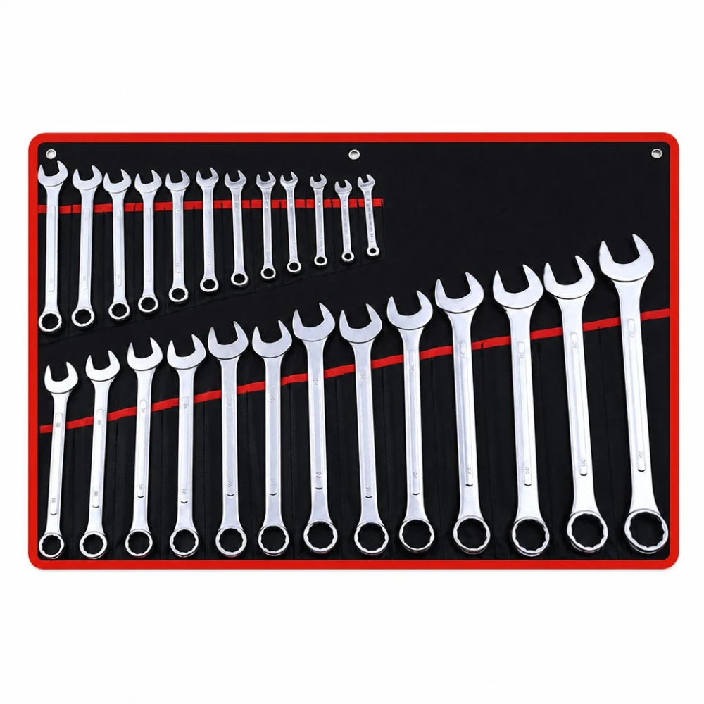 Set de 26 Chei Combinate Inel-Deschise 6-32mm Oțel Cr-V cu Valiză