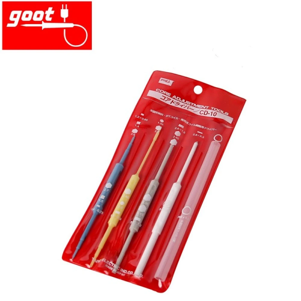 Set de reglaj din plastic GOOT CD-10 5 buc pentru ajustare precisă și sigură