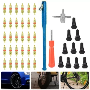 Set unelte reparatie anvelope si extractie valve TSX TOOL 43 piese