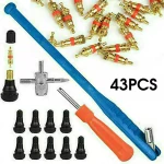 Set unelte reparatie anvelope si extractie valve TSX TOOL 43 piese