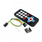 Kit telecomandă infraroșu pentru Arduino cu senzor IR 38kHz și telecomandă ultra-subțire