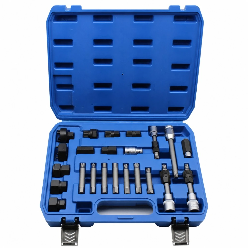 Kit Extractor Scripete Alternator 24 Piese Profesional Roată Liberă OAD Universal