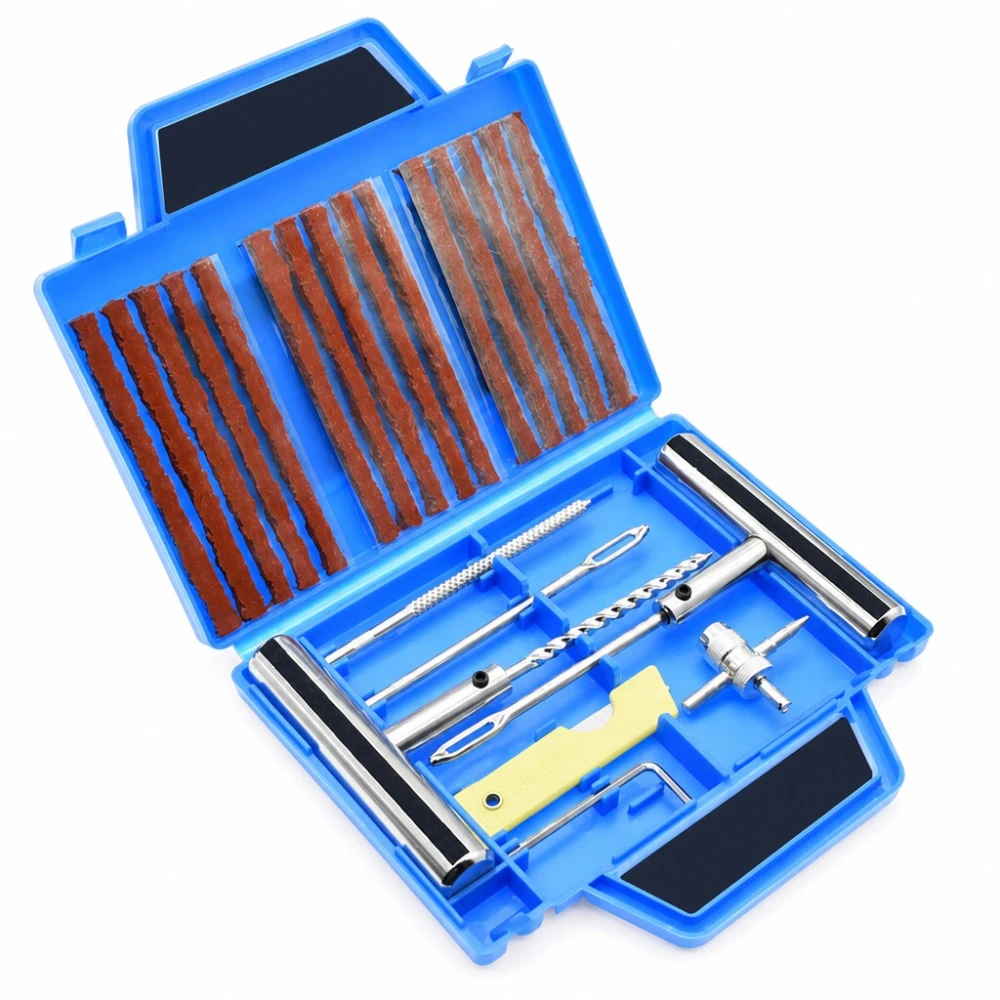 Kit Reparare Pene Anvelope 23 Piese Mașină Moto Fitiluri Poanson