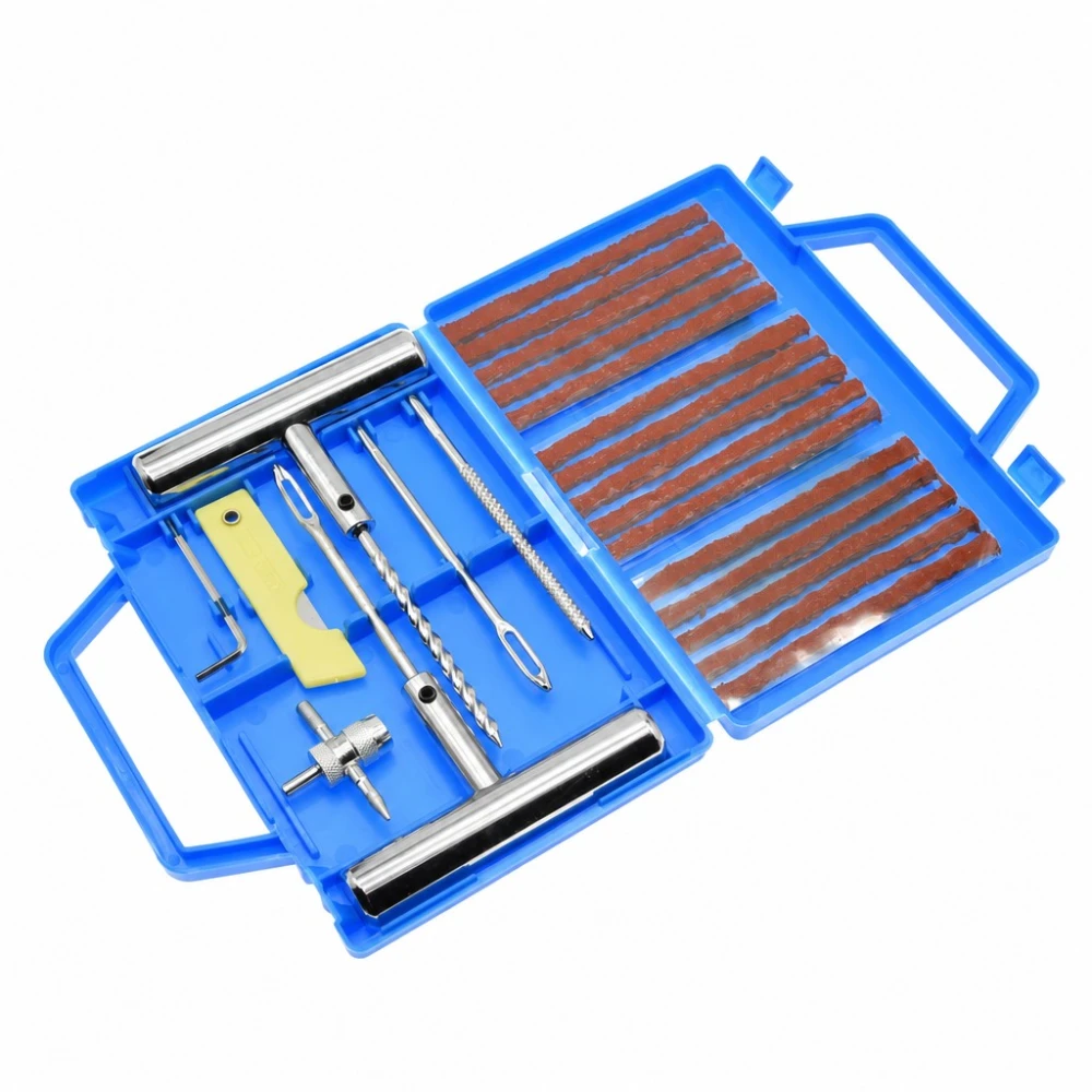 Kit Reparare Pene Anvelope 23 Piese Mașină Moto Fitiluri Poanson