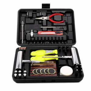 Kit Reparare Pneuri Înțepate 87 Piese Profesional Mașină SUV Camionetă