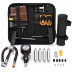 Kit Reparare Pană Anvelope Moto Bicicletă 81 Piese Fitiluri Perforator Tubeless