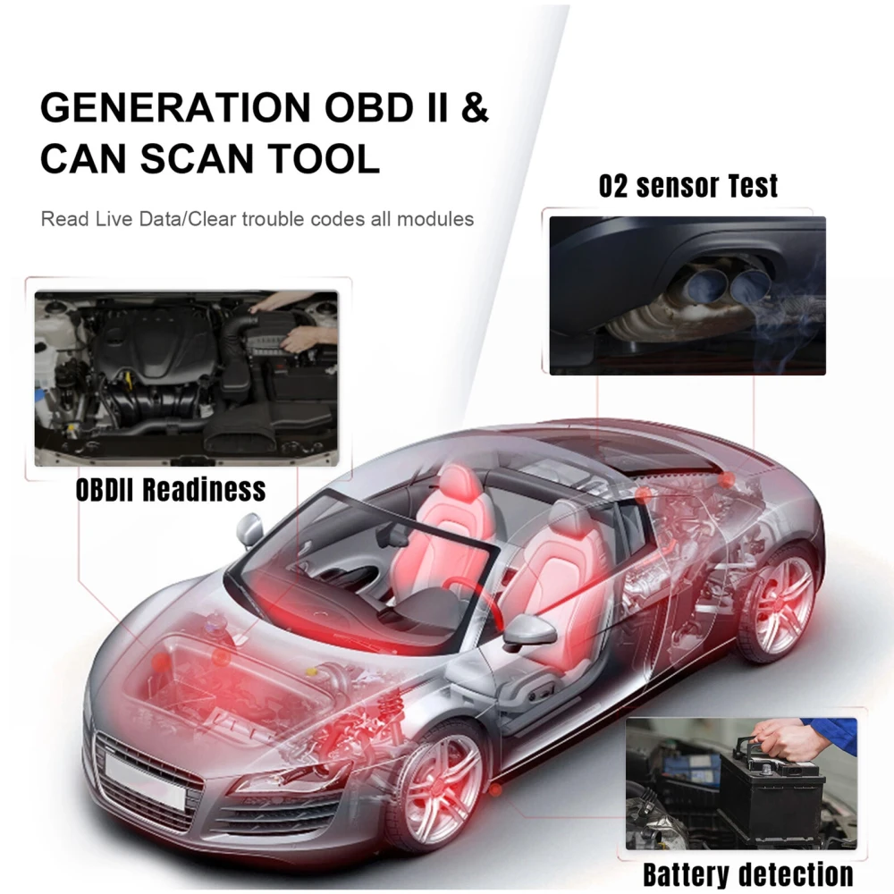 KONNWEI KW818 scanner OBD2: cititor coduri OBDII pentru masini din 1996