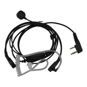 Baofeng Laringofon pentru walkie talkie Baofeng dublu pin cu velcro și PTT
