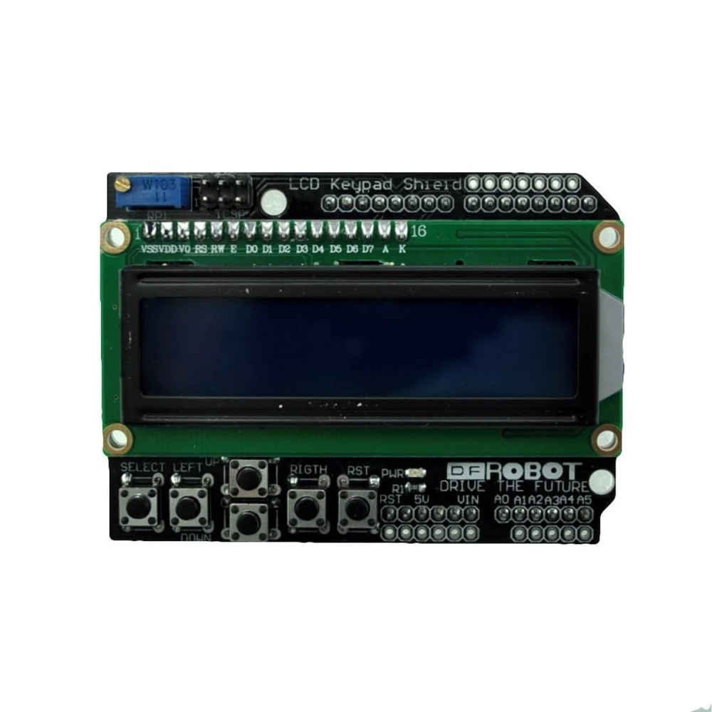 LCD Keypad Shield LCD1602 compatibil Arduino cu ecran și butoane integrate