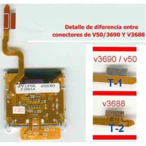 satkit LCD Motorola V3688 cu cablu flex pentru reparație și înlocuire