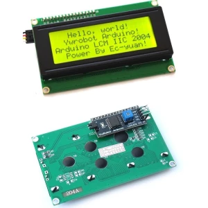 LCD verde 20x4 caractere cu Serial IIC/I2C pentru Arduino