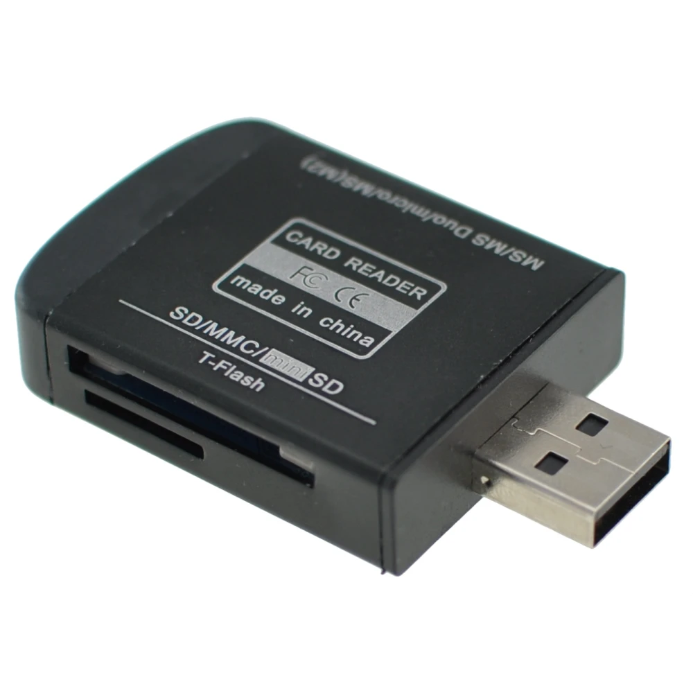 Cititor de carduri de memorie USB 2.0 all-in-one pentru Micro SD, MMC, SDHC, TF și M2