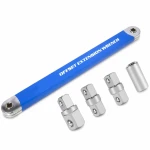 Cheie Stea Cotită Extra Lungă 390mm Dublă Gură Profesională Oțel Cr-V