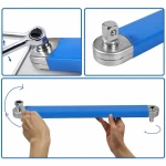 Cheie Stea Cotită Extra Lungă 390mm Dublă Gură Profesională Oțel Cr-V