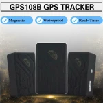 Localizator GPS cu baterie mare pentru mașină TK108B cu alarmă SOS și bază magnetică