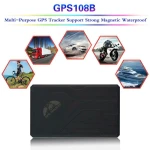 Localizator GPS cu baterie mare pentru mașină TK108B cu alarmă SOS și bază magnetică