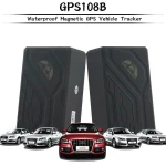 Localizator GPS cu baterie mare pentru mașină TK108B cu alarmă SOS și bază magnetică