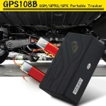 Localizator GPS cu baterie mare pentru mașină TK108B cu alarmă SOS și bază magnetică