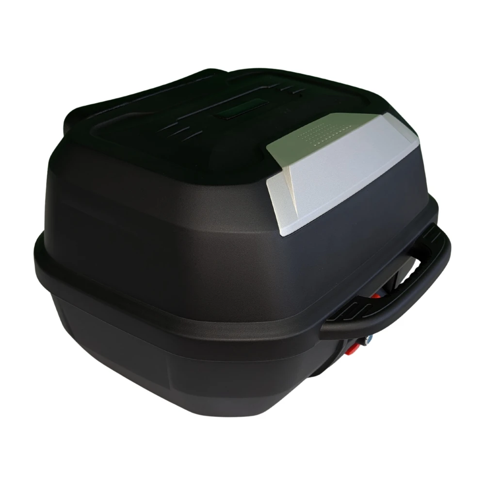 Top case moto 47L - cutie universala detasabila cu incuietoare si spatar