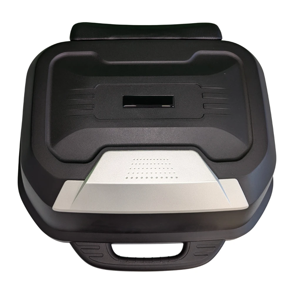 Top case moto 47L - cutie universala detasabila cu incuietoare si spatar