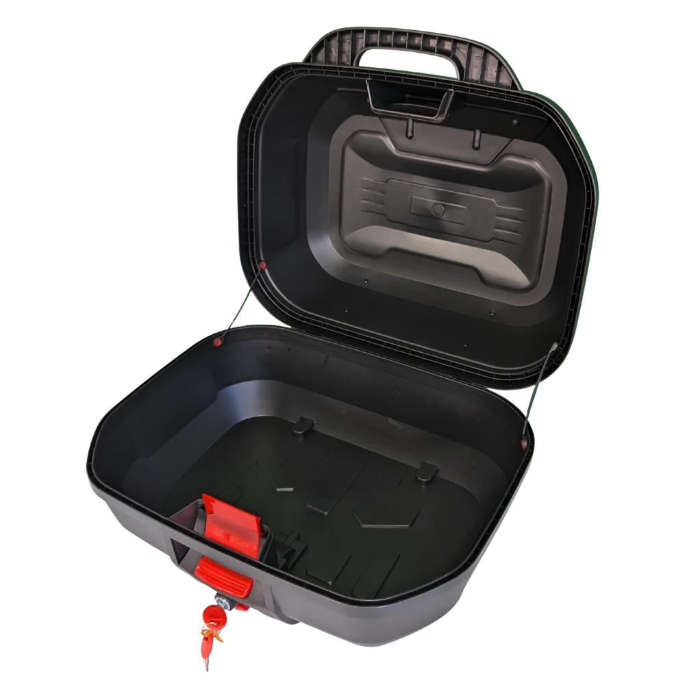 Top case moto 47L - cutie universala detasabila cu incuietoare si spatar