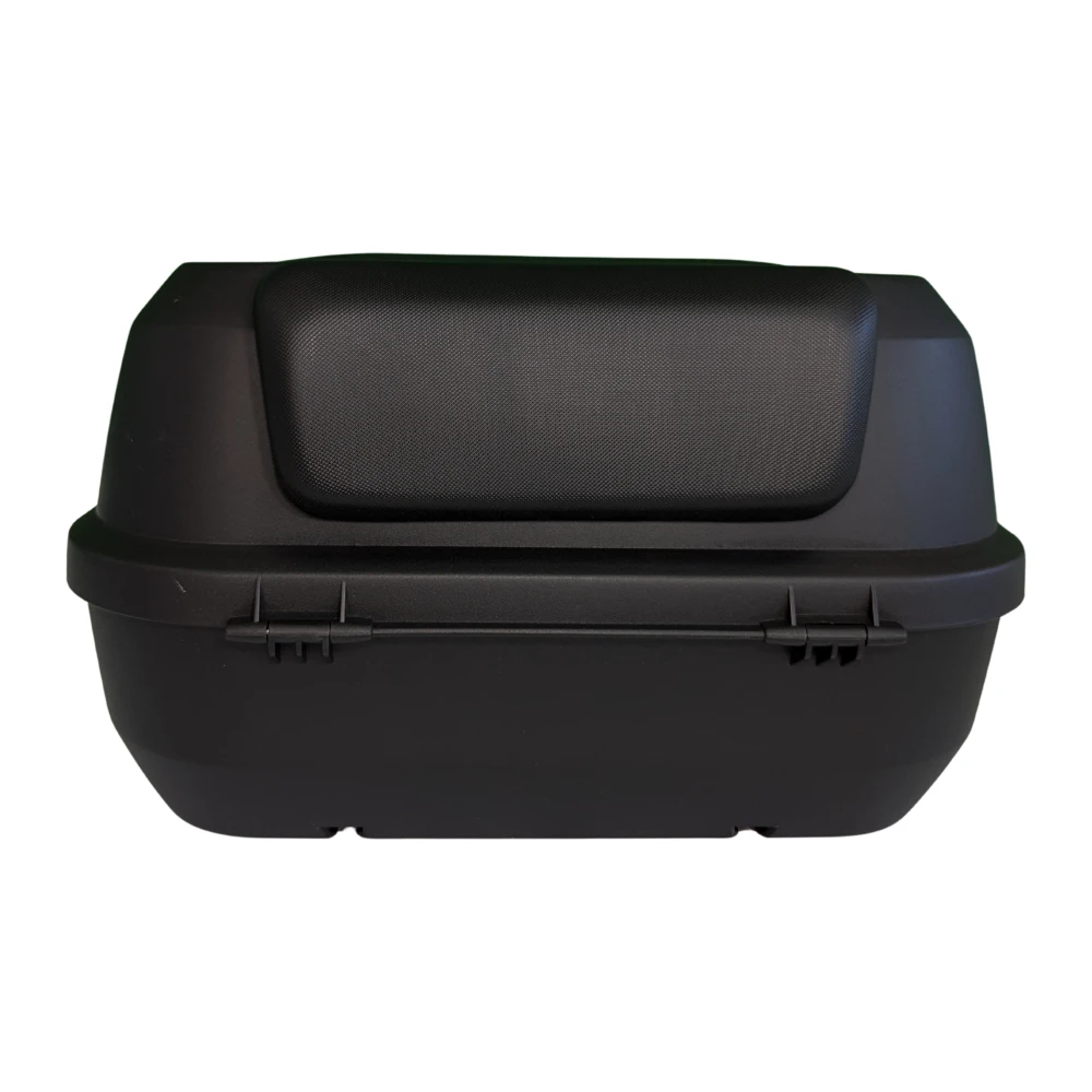 Top case moto 47L - cutie universala detasabila cu incuietoare si spatar