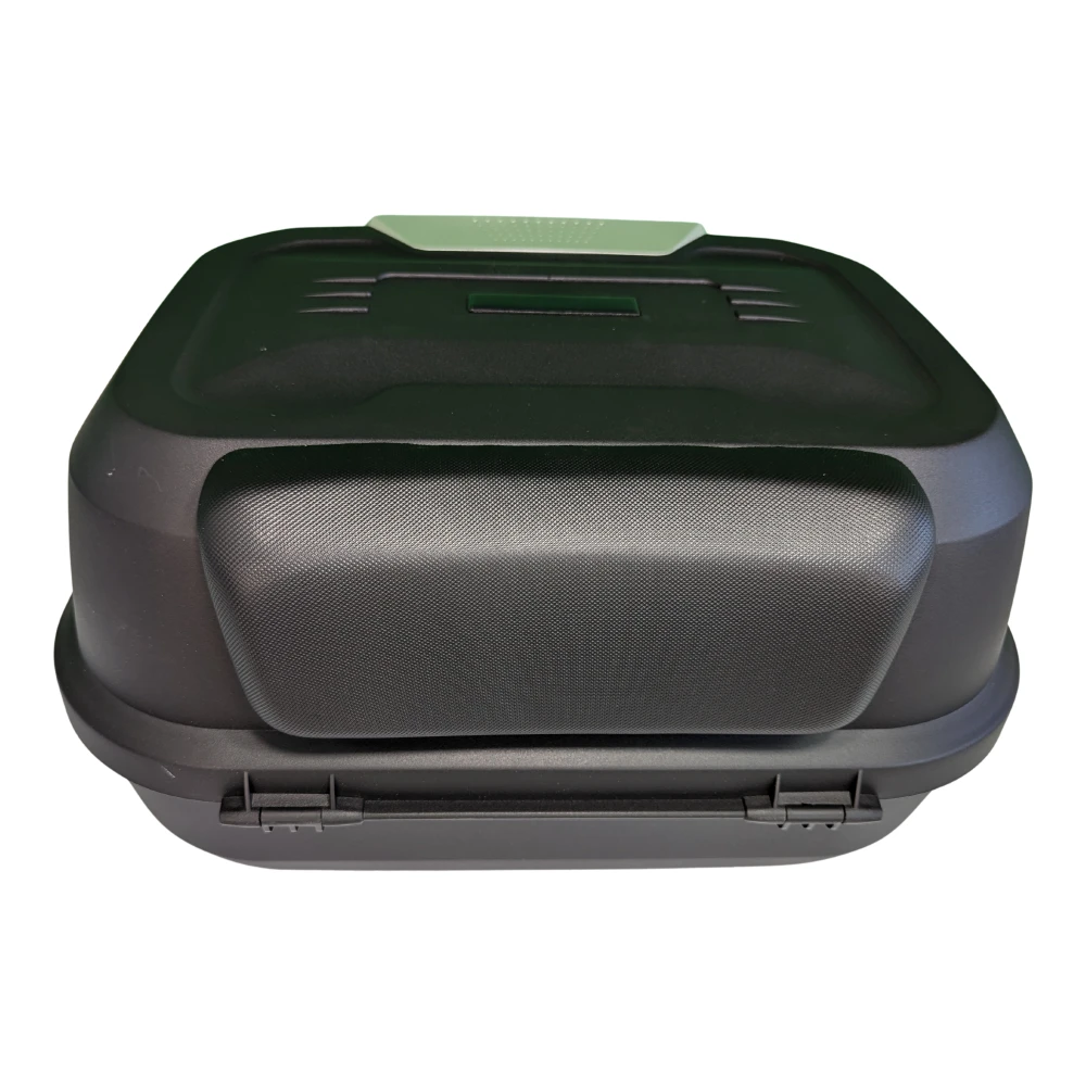 Top case moto 47L - cutie universala detasabila cu incuietoare si spatar
