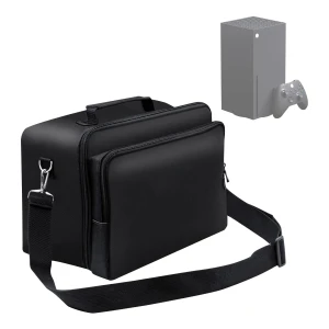 Geantă de transport pentru Xbox Series X cu husă protectoare și spațiu pentru accesorii