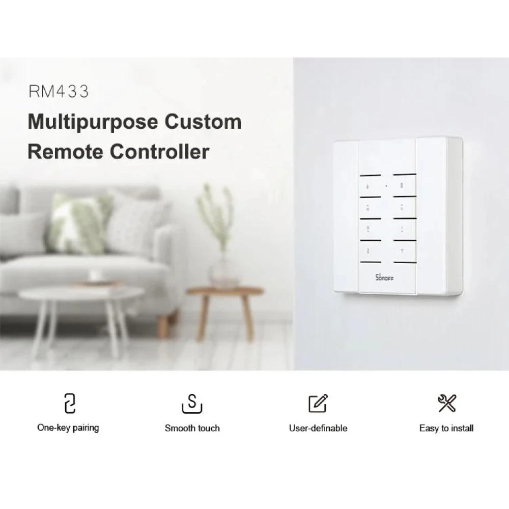 Telecomandă SONOFF RM433R2 pentru dispozitive RF 433MHz
