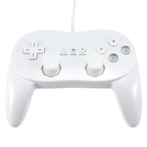 Controller Clasic Pro Wii alb compatibil pentru Nintendo Wii