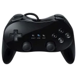 Controller clasic Pro Wii negru compatibil pentru Nintendo Wii