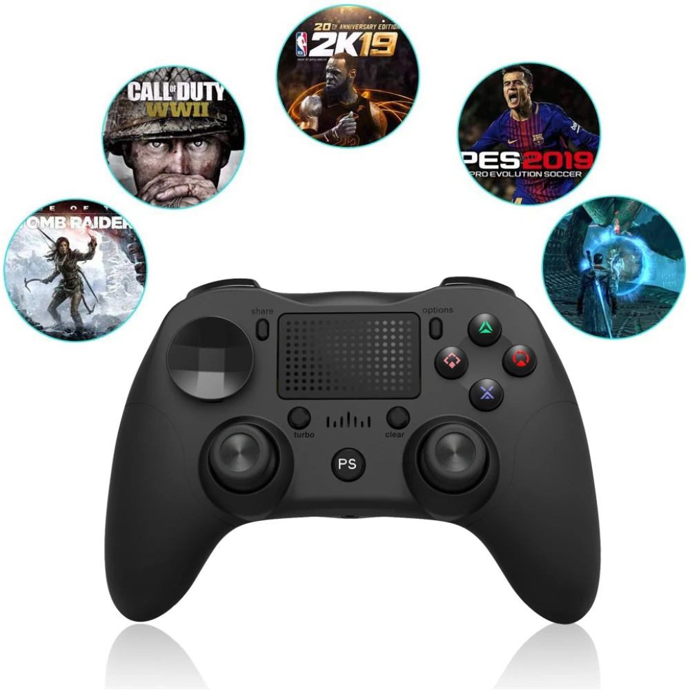 Controller compatibil PS4 alb wireless DoubleShock 4