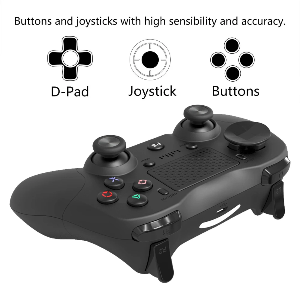 Controller compatibil PS4 alb wireless DoubleShock 4