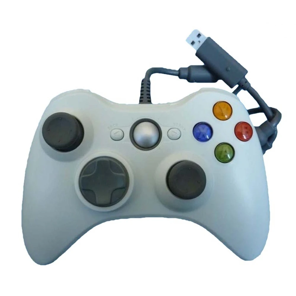 Controller cu fir Xbox 360 compatibil alb - ergonomic și precis