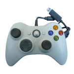 Controller cu fir Xbox 360 compatibil alb - ergonomic și precis