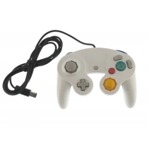 Controller GameCube pentru Wii alb cu vibrații - satkit