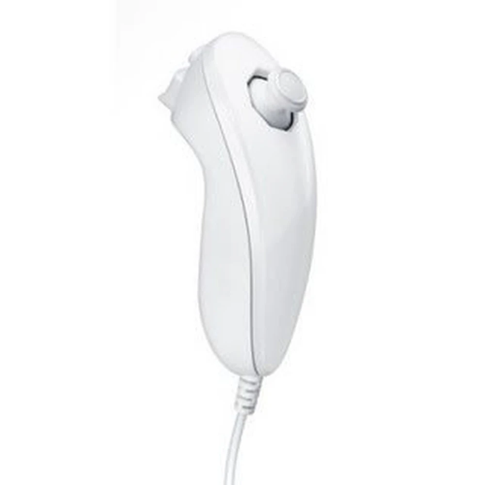 Nunchuck Wii compatibil alb pentru control precis și confortabil