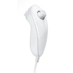 Nunchuck Wii compatibil alb pentru control precis și confortabil