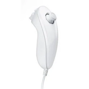 Nunchuck Wii compatibil alb pentru control precis și confortabil
