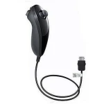 Controller Wii Nunchuck negru compatibil pentru control precis în jocurile Wii