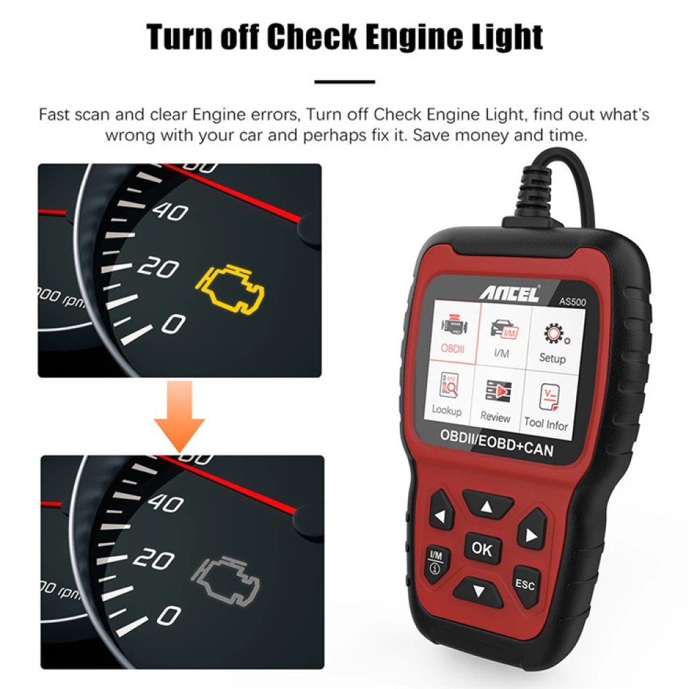 Tester de diagnoză auto Ancel AS500 OBD2 Scanner