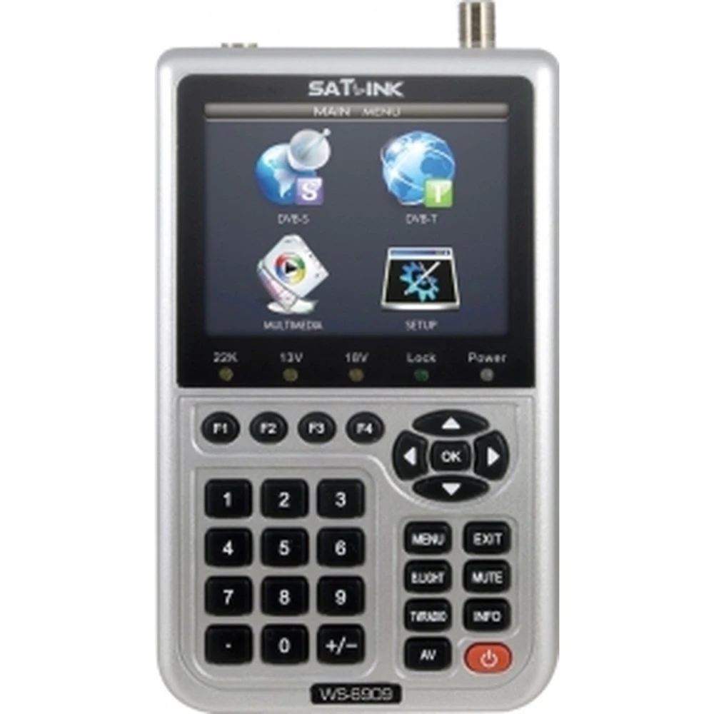 Analizor semnal TV digital Satlink WS-6909 pentru DVB-T și DVB-S