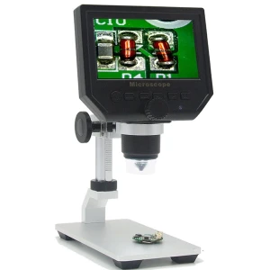Microscop digital cu ecran 4,3 inch și senzor 3,6MP HD pentru electronică