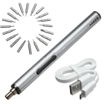Mini șurubelniță electrică wireless USB reîncărcabilă 3 LED 22 în 1