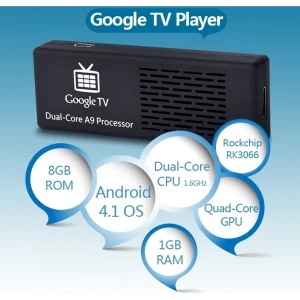 Mini PC MK808 Android Dual-Core 4.1.1 cu 1GB RAM și 8GB ROM Wi-Fi HDMI