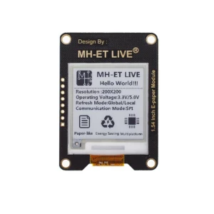 Modul ePaper de 1.54 inch cu interfață SPI pentru Raspberry, Arduino și STM32