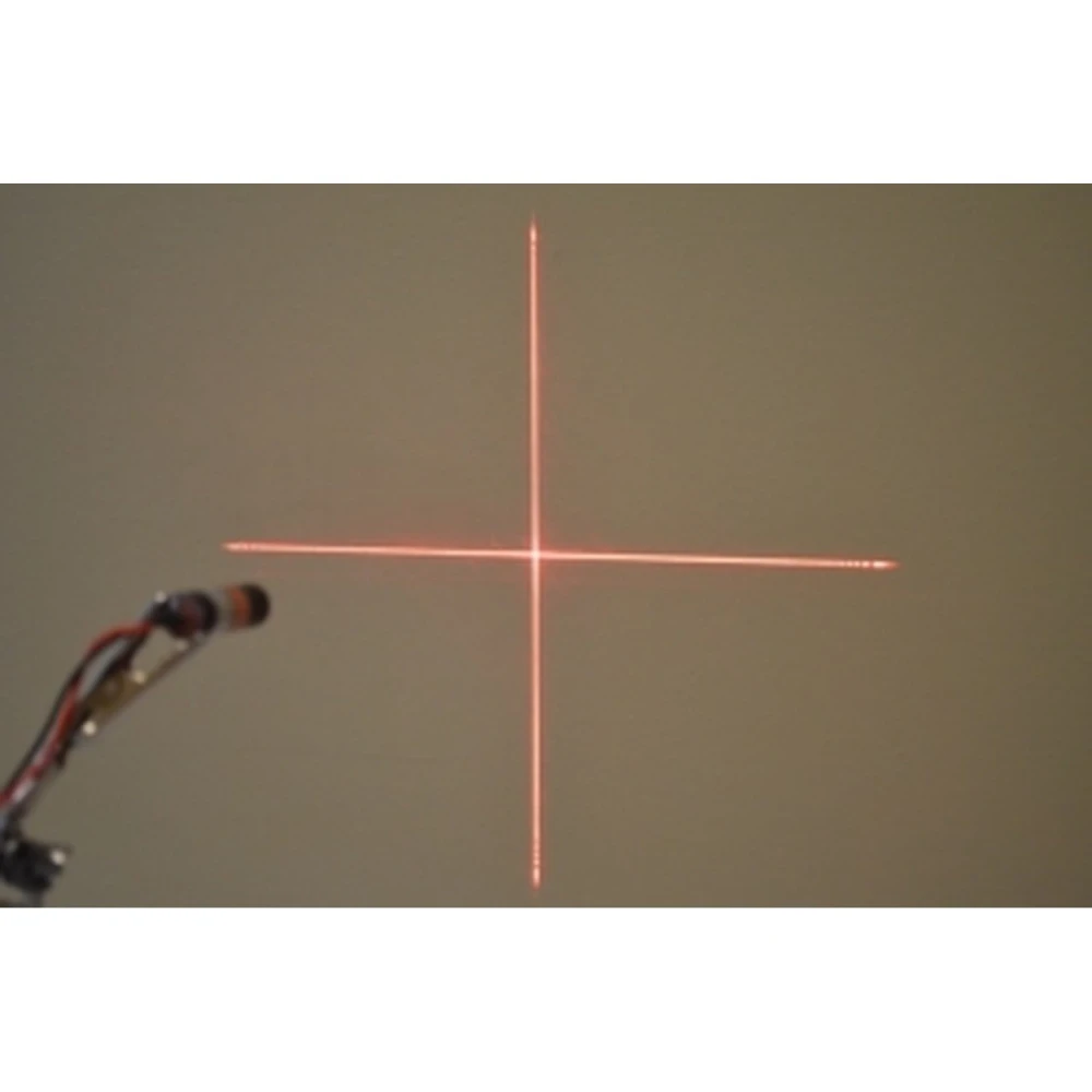 Modul laser rosu cu focalizare in cruce 5mW 3V-5V pentru masurare electronica