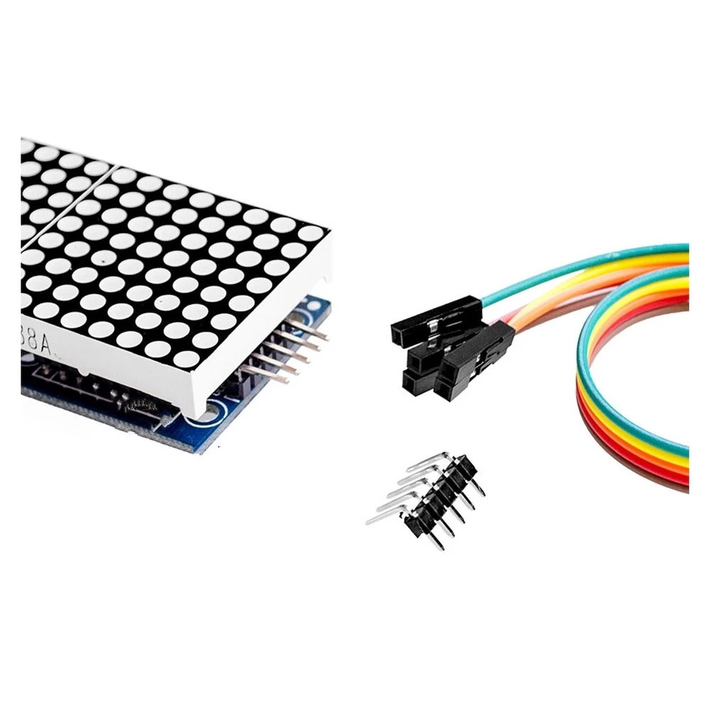 Display LED 8x32 del módulo matriz de puntos 8x8 MAX7219 para electrónica