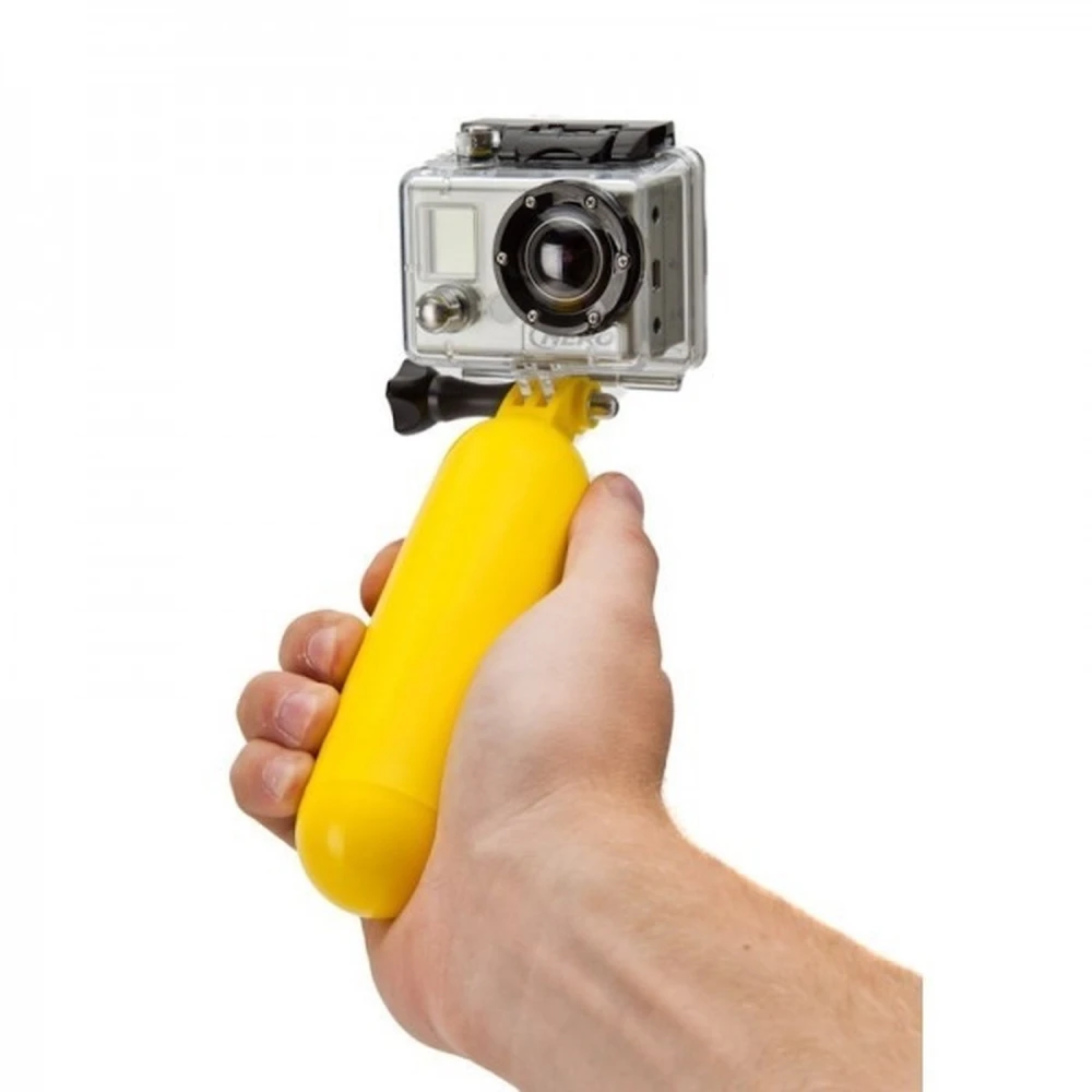 Monopied plutitor galben pentru GoPro 1/2/3 și SJ4000