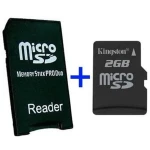 MS Pro Duo Adapter + MicroSD 2GB compatibil cu Sony PSP